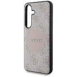 Husa pentru Samsung Galaxy S25 Plus, Guess 4G Circle Classic Logo MagSafe (GUHMS25MP4PGRSGP), roz