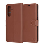 Husa pentru Samsung Galaxy A26 5G, Techsuit Leather Folio, maro