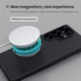 Husa pentru Samsung Galaxy S25 Ultra, Nillkin Super Frosted Shield Pro Magnetic MagSafe, negru