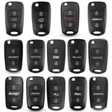 Techsuit Car Key Case (2003.04), Hyundai Elantra/Kia Picanto, Negru