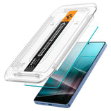 Folie de protectie pentru Samsung Galaxy S25 Ultra, Spigen (2 pack) Glas.tR EZ-FIT HD (AGL09082)