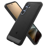 Husa pentru Samsung Galaxy S25, Spigen Rugged Armor MagSafe (ACS08998), negru