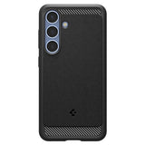 Husa pentru Samsung Galaxy S25, Spigen Rugged Armor MagSafe (ACS08998), negru