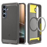 Husa pentru Samsung Galaxy S25, Spigen Rugged Armor MagSafe (ACS08999), gri