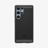 Husa pentru Samsung Galaxy S25 Ultra, Spigen Rugged Armor MagSafe (ACS08951), negru