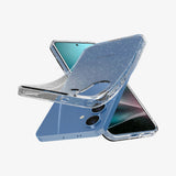Husa pentru Samsung Galaxy S25, Spigen Liquid Crystal Glitter (ACS08997), transparenta