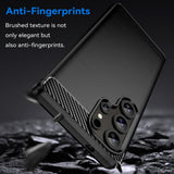 Husa pentru Samsung Galaxy S25 Ultra, Techsuit Carbon Silicone, albastru