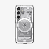 Husa pentru Samsung Galaxy S25, Spigen Ultra Hybrid Zero One MagSafe (ACS09004), alb