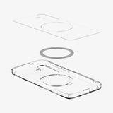 Husa pentru Samsung Galaxy S25 Plus, Spigen Ultra Hybrid MagSafe (ACS08981), transparenta