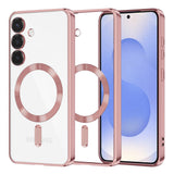 Husa pentru Samsung Galaxy S25, Techsuit Lux Crystal MagSafe, argintiu