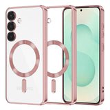 Husa pentru Samsung Galaxy S25 Plus, Techsuit Lux Crystal MagSafe, argintiu