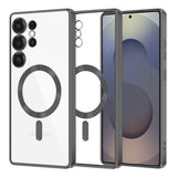 Husa pentru Samsung Galaxy S25 Ultra, Techsuit Lux Crystal MagSafe, argintiu