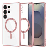 Husa pentru Samsung Galaxy S25 Ultra, Techsuit Lux Crystal MagSafe, argintiu