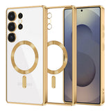 Husa pentru Samsung Galaxy S25 Ultra, Techsuit Lux Crystal MagSafe, argintiu