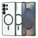 Husa pentru Samsung Galaxy S25 Ultra, Techsuit Lux Crystal MagSafe, albastru