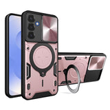 Husa pentru Samsung Galaxy S25, Techsuit CamGuard Pro, roz auriu