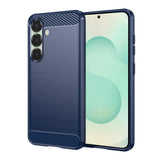 Husa pentru Samsung Galaxy S25 Plus, Techsuit Carbon Silicone, albastru