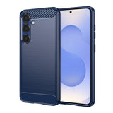 Husa pentru Samsung Galaxy S25, Techsuit Carbon Silicone, albastru