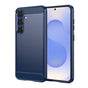 Husa pentru Samsung Galaxy S25, Techsuit Carbon Silicone, albastru