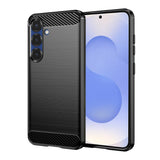 Husa pentru Samsung Galaxy S25, Techsuit Carbon Silicone, albastru