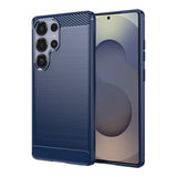 Husa pentru Samsung Galaxy S25 Ultra, Techsuit Carbon Silicone, albastru