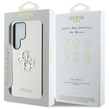 Husa pentru Samsung Galaxy S25 Ultra, Guess Hardcase 4G Grained Big and Classic Logo (GUHCS25LPGT4MBE), bej