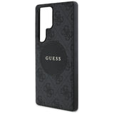 Husa pentru Samsung Galaxy S25 Ultra, Guess 4G Circle Classic Logo MagSafe (GUHMS25LP4PGRSGK), negru