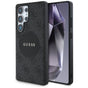 Husa pentru Samsung Galaxy S25 Ultra, Guess 4G Circle Classic Logo MagSafe (GUHMS25LP4PGRSGK), negru