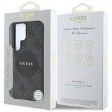 Husa pentru Samsung Galaxy S25 Ultra, Guess 4G Circle Classic Logo MagSafe (GUHMS25LP4PGRSGK), negru