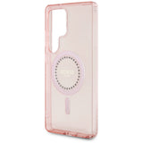 Husa pentru Samsung Galaxy S25 Ultra, Guess IML Rhinestones MagSafe (GUHMS25LPFTDTEP), roz