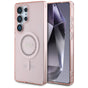 Husa pentru Samsung Galaxy S25 Ultra, Guess IML Rhinestones MagSafe (GUHMS25LPFTDTEP), roz
