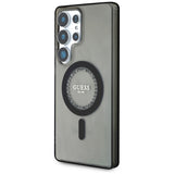Husa pentru Samsung Galaxy S25, Guess IML Rhinestones MagSafe (GUHMS25LPFTDTEK), negru