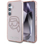 Husa pentru Samsung Galaxy S25, Karl Lagerfeld IML Rhinestones (KLHCS25SHKHDCELP), roz