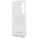 Husa pentru Samsung Galaxy S25, Karl Lagerfeld IML Rhinestones (KLHCS25SHKHDCELT), transparenta