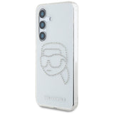 Husa pentru Samsung Galaxy S25, Karl Lagerfeld IML Rhinestones (KLHCS25SHKHDCELT), transparenta