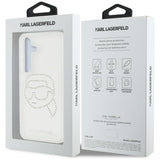 Husa pentru Samsung Galaxy S25, Karl Lagerfeld IML Rhinestones (KLHCS25SHKHDCELT), transparenta