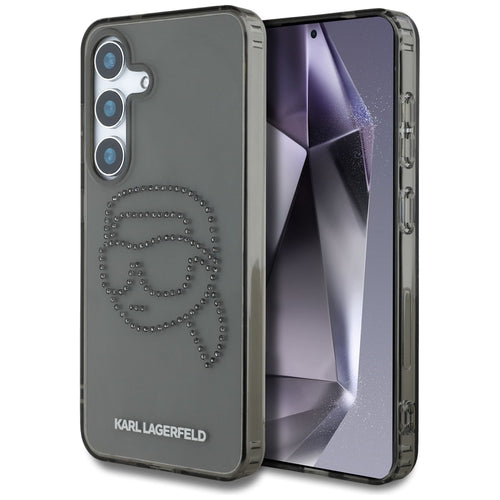 Husa pentru Samsung Galaxy S25, Karl Lagerfeld IML Rhinestones (KLHCS25SHKHDCELK), negru