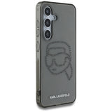 Husa pentru Samsung Galaxy S25, Karl Lagerfeld IML Rhinestones (KLHCS25SHKHDCELK), negru