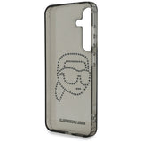 Husa pentru Samsung Galaxy S25, Karl Lagerfeld IML Rhinestones (KLHCS25SHKHDCELK), negru