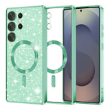 Husa pentru Samsung Galaxy S25 Ultra, Techsuit Lux Glitter MagSafe, bleu