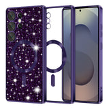 Husa pentru Samsung Galaxy S25 Ultra, Techsuit Lux Glitter MagSafe, albastru