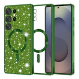 Husa pentru Samsung Galaxy S25 Ultra, Techsuit Lux Glitter MagSafe, albastru