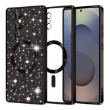 Husa pentru Samsung Galaxy S25 Ultra, Techsuit Lux Glitter MagSafe, argintiu