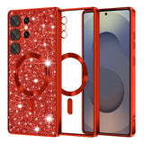 Husa pentru Samsung Galaxy S25 Ultra, Techsuit Lux Glitter MagSafe, argintiu