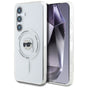 Husa pentru Samsung Galaxy S25, Karl Lagerfeld IML MagSafe (KLHMS25SHLSKIH), alb
