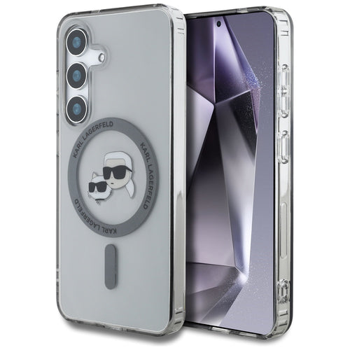 Husa pentru Samsung Galaxy S25, Karl Lagerfeld IML MagSafe (KLHMS25SHLSKCK), negru