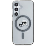 Husa pentru Samsung Galaxy S25, Karl Lagerfeld IML MagSafe (KLHMS25SHLSKCK), negru