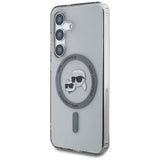 Husa pentru Samsung Galaxy S25, Karl Lagerfeld IML MagSafe (KLHMS25SHLSKCK), negru