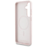 Husa pentru Samsung Galaxy S25, Karl Lagerfeld Silicone Graffiti MagSafe (KLHMS25SPNYKGRTP), roz