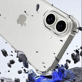 Husa pentru iPhone 16, Techsuit Shockproof Clear Silicone [Big Lens Hole], transparenta